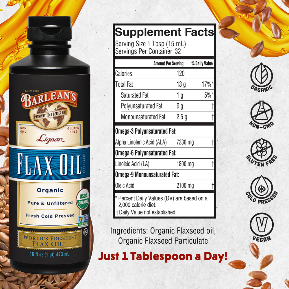 Cold-pressed flaxseed oil production illustration