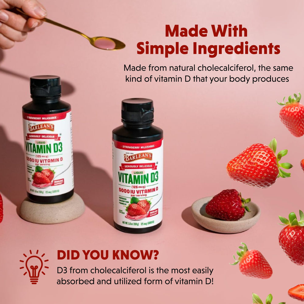 Barlean's Vitamin D3 Liquid bottle 1