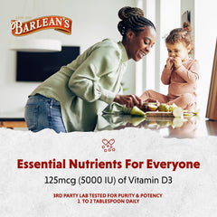 Barlean's Vitamin D3 Liquid bottle 2