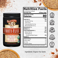 Uses: smoothies, yogurt, salads and baking with Forti-Flax