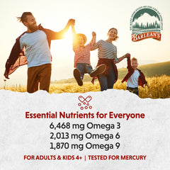 Barlean's purified oil, mercury tested and cold-pressed flax and borage oils