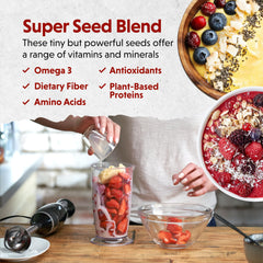 Graphic highlighting 2,330 mg Omega-3 (ALA) per serving