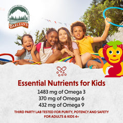 Barlean's Omega Pals kids flaxseed oil 2-pack packaging