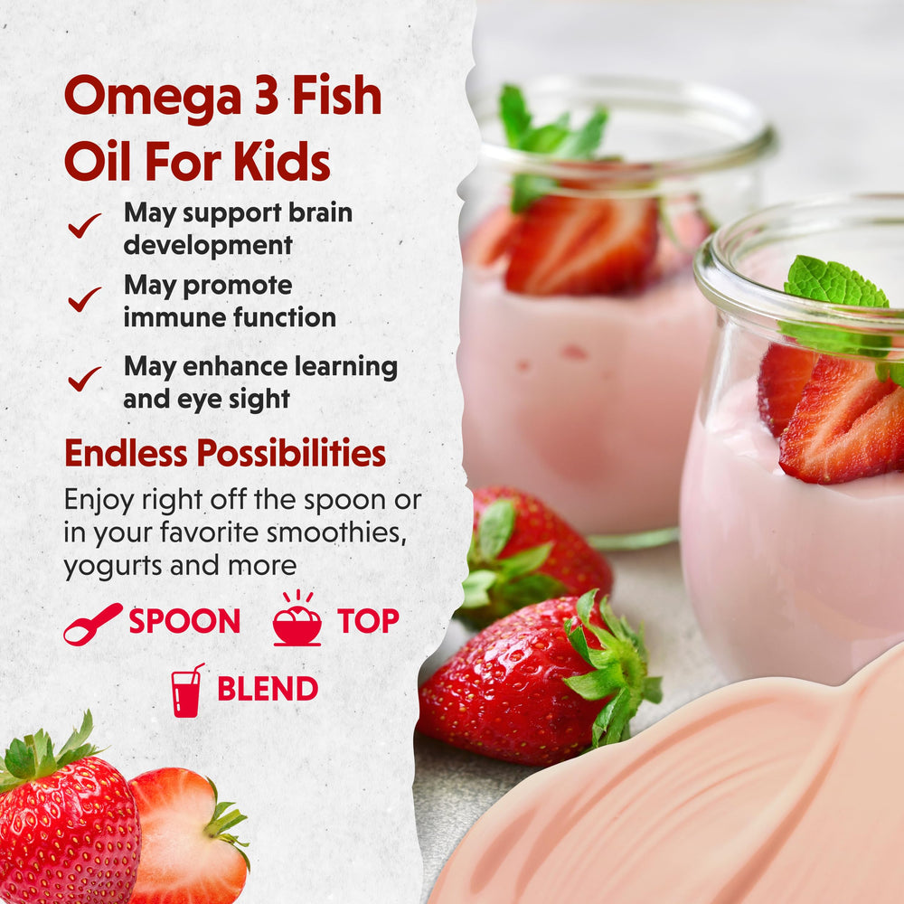 Non-GMO and vegan label on Barlean's Omega Pals for kids