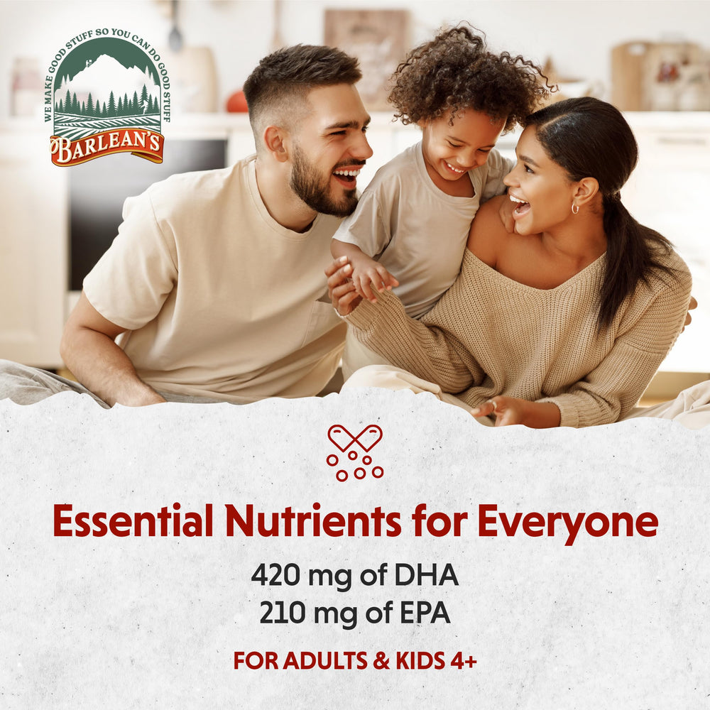 Non-GMO, gluten-free, sugar-free omega-3 oil label
