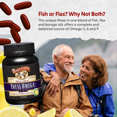 Blend of flaxseed oil, fish oil and borage oil illustration