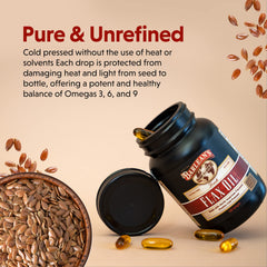 Made in USA and Canada Barlean's flaxseed oil origin
