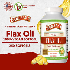 Ingredients: vegan flaxseed oil softgels