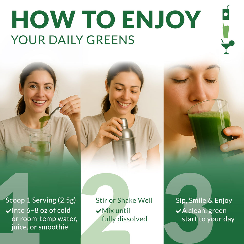 Barley grass juice powder jar provides 72 servings