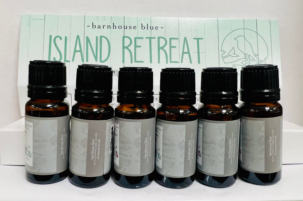 Barrier Reef fragrance oil bottle from Barnhouse Blue Island Retreat