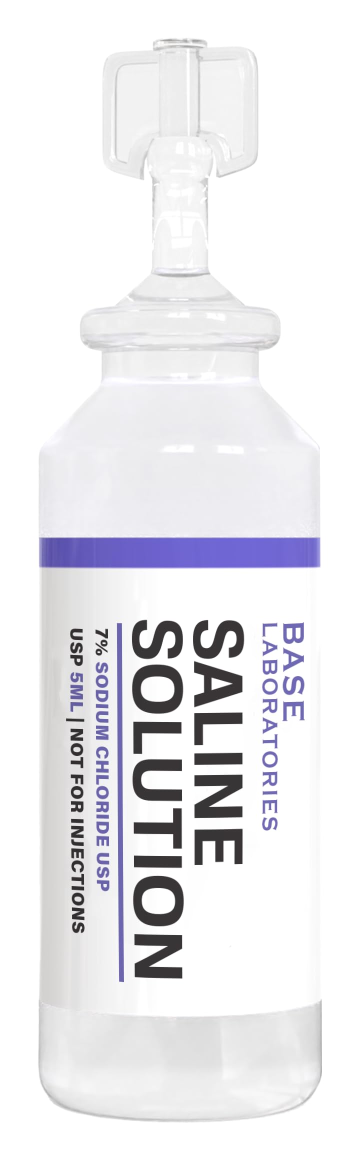 BASE LABORATORIES sea air benefits depiction shows saline solution therapy concept