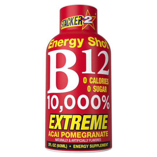 BASED BOX Stacker 2 energy shot bottle in Acai Pomegranate flavor