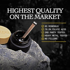 Shilajit Resin showing trace minerals