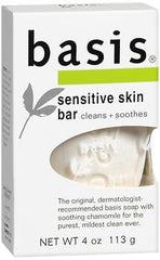 Basis Cleansing Bar rinse detail shows residue-free finish after washing.