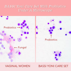 BASSI peach yoni soap bar for gentle cleansing.