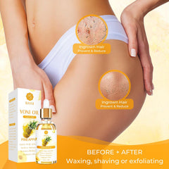 BASSI yoni oil applicator closeup showing easy application