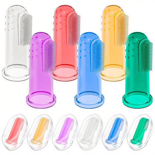 Bassion 6-pack baby finger toothbrush set
