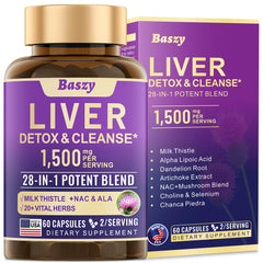 Baszy Liver Cleanse Detox bottle label