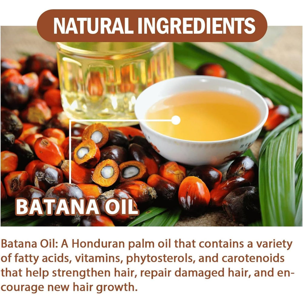 Batana Oil nourishes hair as part of a daily routine.