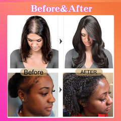 Batana Oil applied to scalp demonstrates easy massage technique.