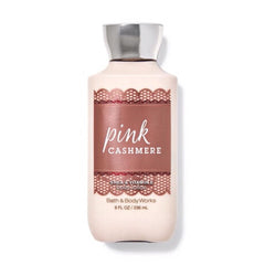 Bath & Body Works Pink Cashmere lotion texture application for silky, nourished skin.
