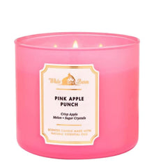 Vela Bath & Body Works White Barn 3-wick Pink Apple Punch para sala con aroma intenso