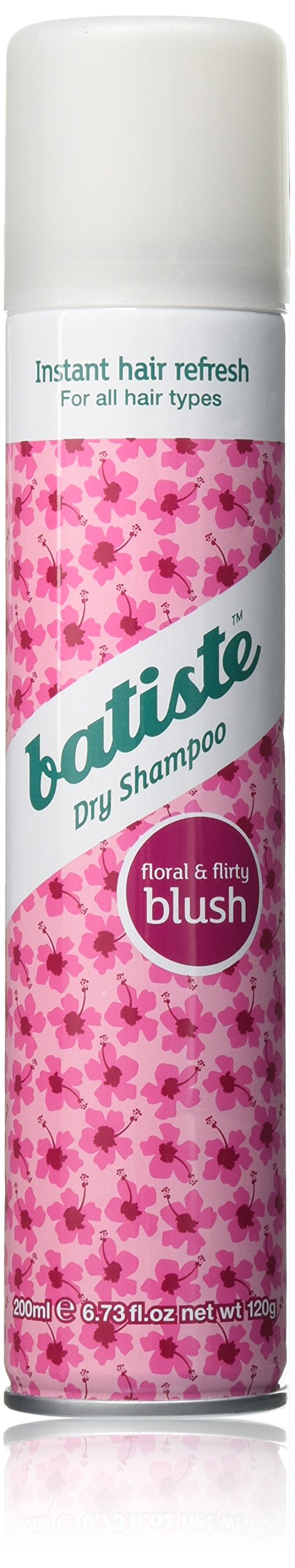 Batiste Dry Blush bottle showing easy, lightweight volume between washes.