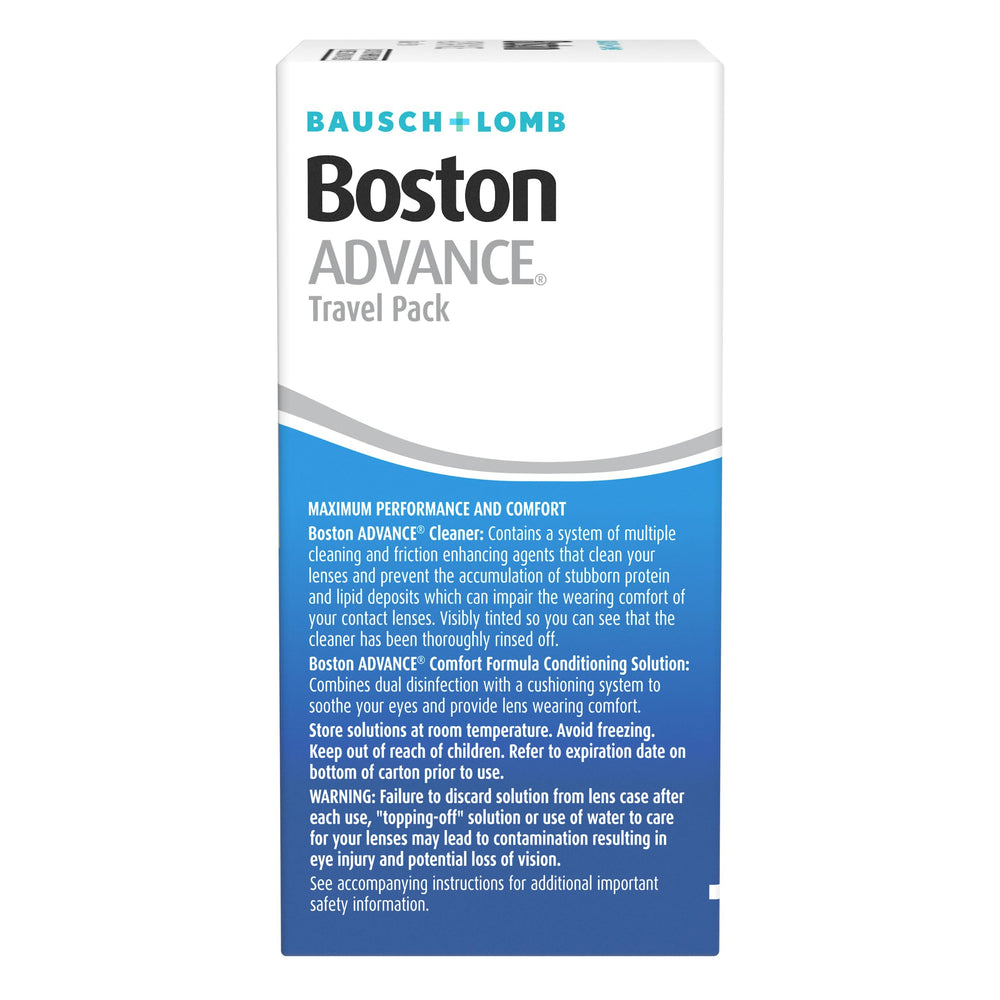 Boston contact lens case included in Travel Pack