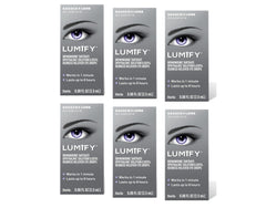 Lumify by Bausch and Lomb bottle in a six-pack for redness relief and brighter eyes.