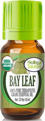 Healing Solutions Organic Bay Leaf Essential Oil bottle 0.33 oz / 10 ml
