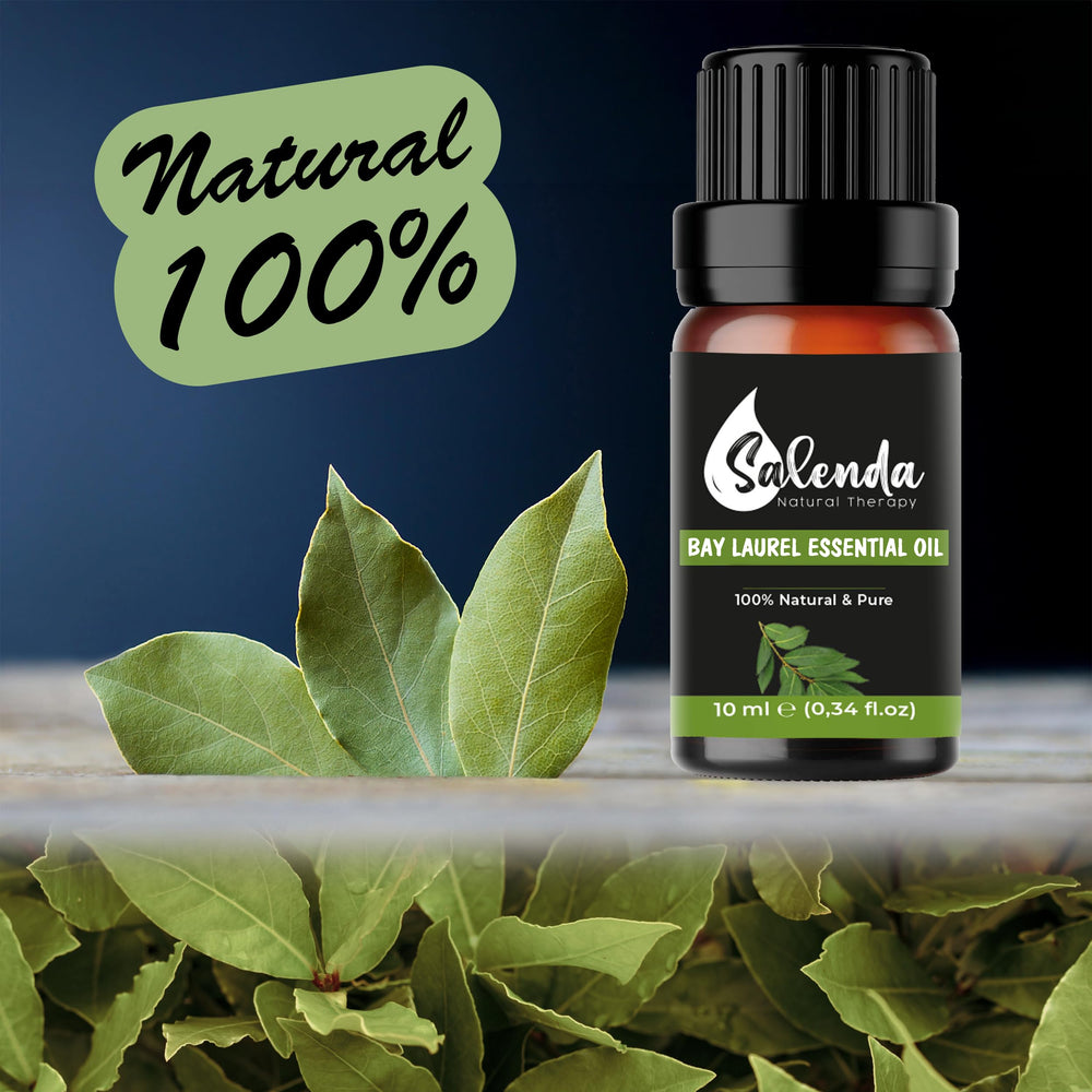 Close-up of steam-distilled Bay Leaf Essential Oil