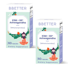 BBETTER KSM-66 Ashwagandha capsules front label