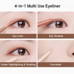BBIA Last Auto Gel Eyeliner 13 Peanut Beige swatch showing warm nude tone