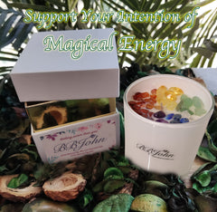 BBJohn Chakra Crystal Candle gift-ready packaging for a mindful gift.