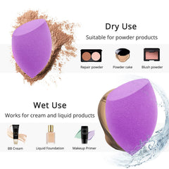 BEAKEY makeup sponge applying foundation for even coverage on the face