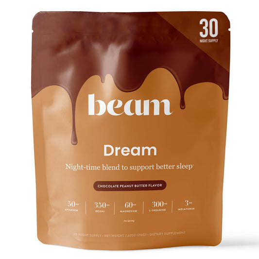 Beam Dream Sleep Powder bottle on a white background
