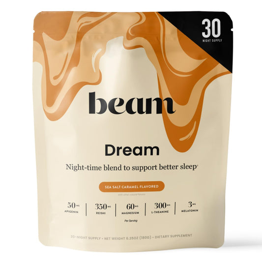 Front view of Beam Dream Sleep Powder bottle