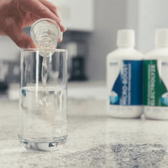 Electrolyze mixed into a glass of water
