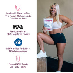 Bear Balanced Creatine Gummies dosage guide illustrating daily serving to support routine.