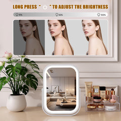 Bearolve mirror dimmable brightness from 10% to 100% for flexibility.