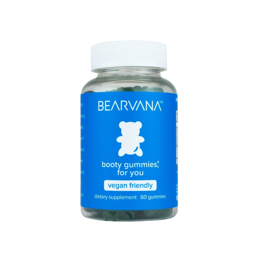 BEARVANA Peach Women’s Multivitamin Gummies bottle on a clean surface