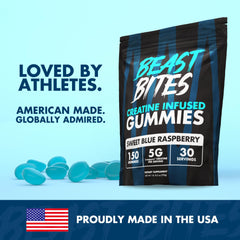 Container showing Made in USA and vegan-friendly icons