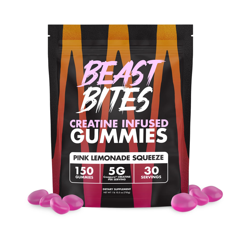 BEAST BITES Creatine Gummies bottle and packaging