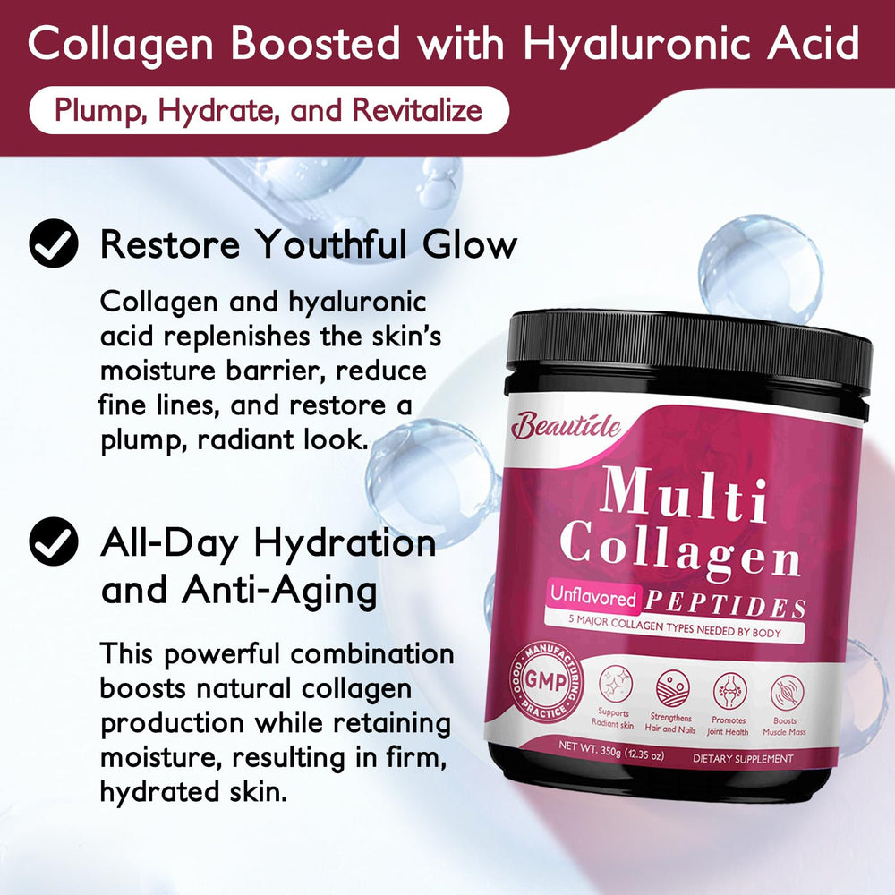 Collagen types I, II, III, V and X for skin and joints