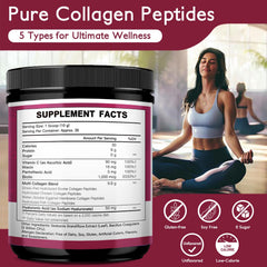 Unflavored collagen powder tub for mixing