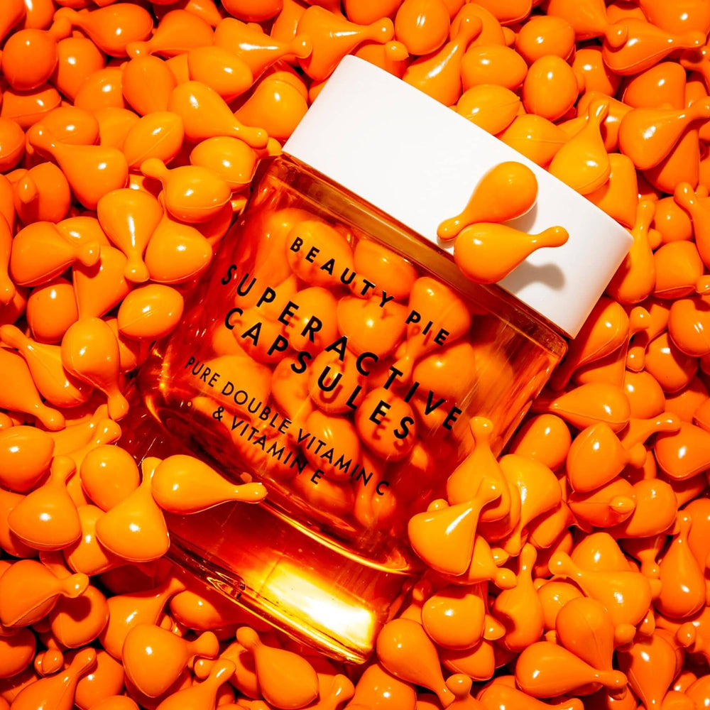 Box and branding of Beauty Pie Superactive Capsules product