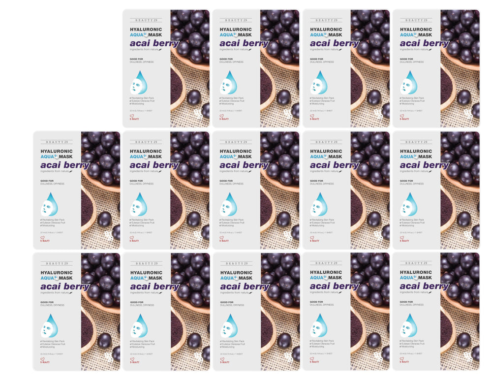 BEAUTY29 Hyaluronic Aqua Plus Mask pack shot highlighting daily hydration benefits