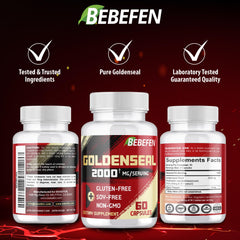 Vegan and Non-GMO BEBEFEN Goldenseal product badge
