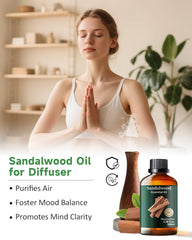 Pillow mist spray with sandalwood for bedtime