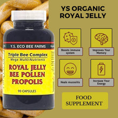 Bee pollen capsules representing organic bee products